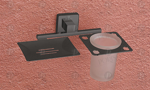 Soap Dish With Tumbler Holder