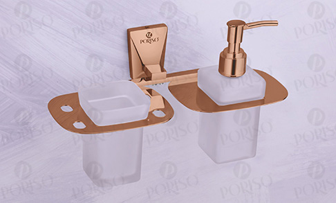 Tumbler Holder With Liquid Soap Dispenser