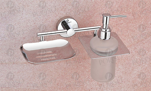 Soap Dish With Liquid Soap Dispenser