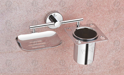Soap Dish With Tumbler Holder