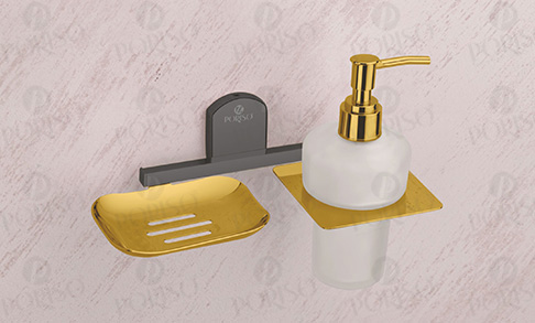 Soap Dish With Liquid Soap Dispenser