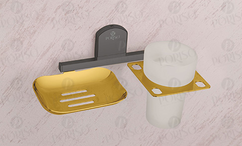Soap Dish With Tumbler Holder